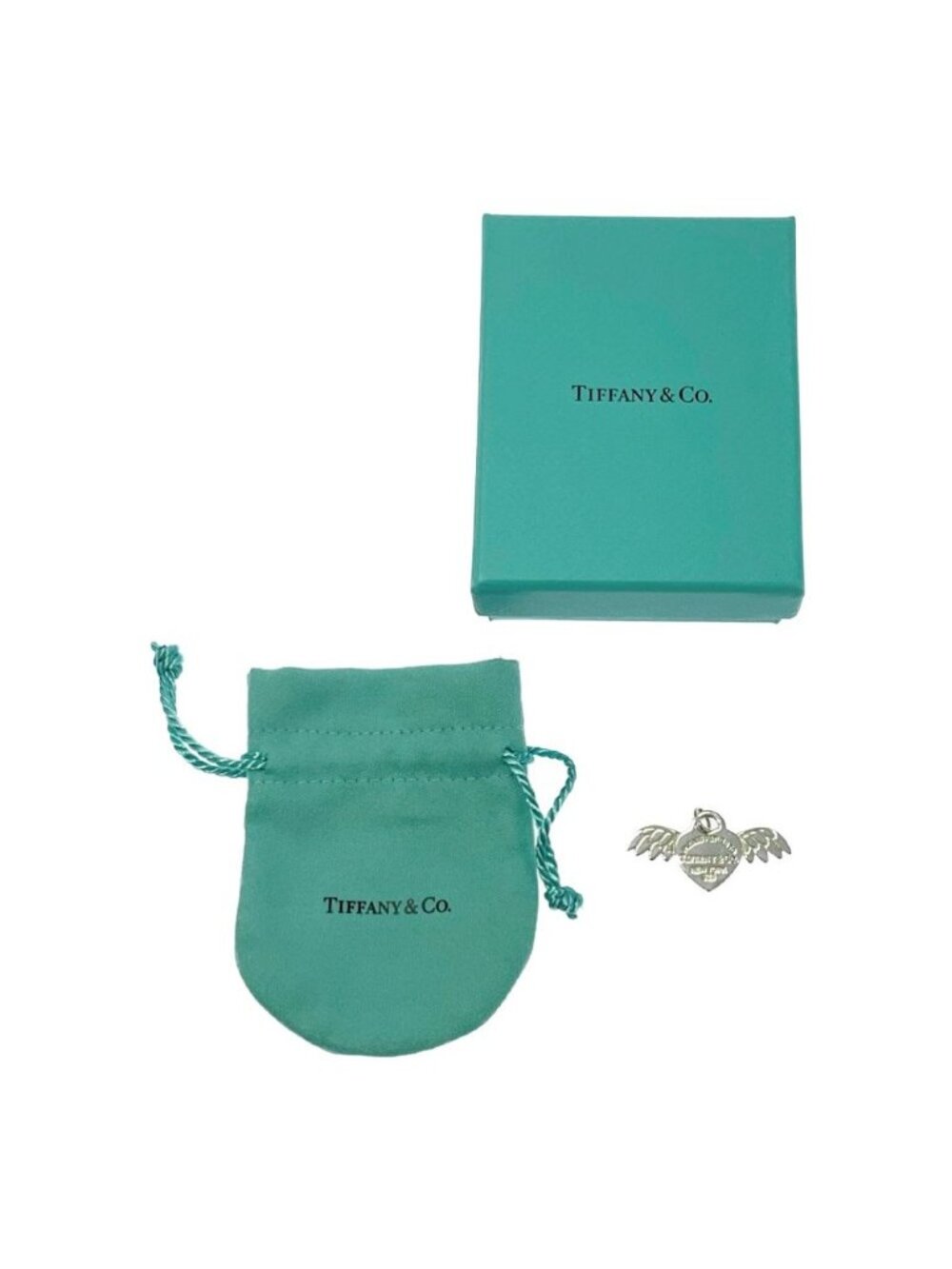 Tiffany & Co Silver Angel Heart Return to Tiffany Pendant